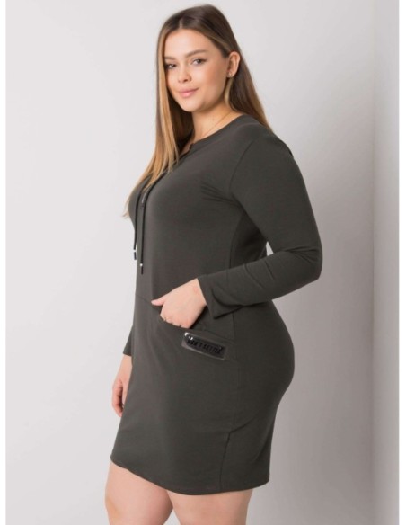 Sukienka-RV-SK-7241.43-ciemny khaki