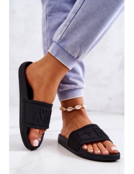 Big Star Women's Flip Flops Black DD274A271