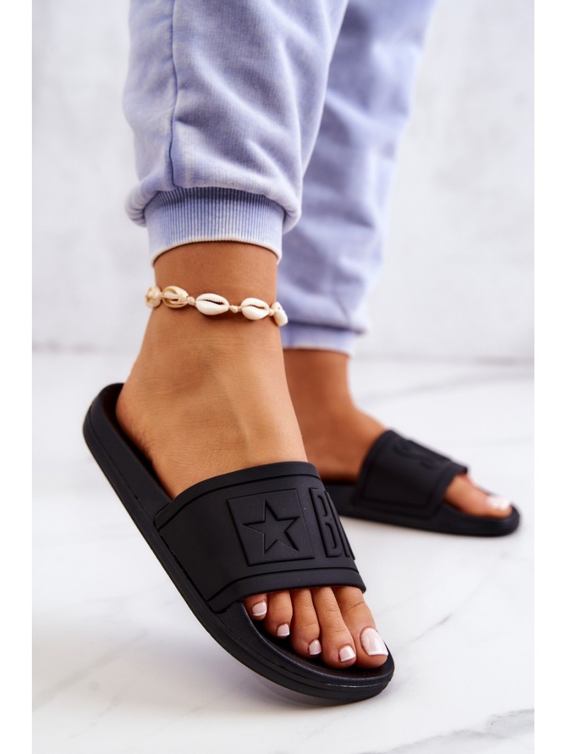 Big Star Women's Flip Flops Black DD274A271