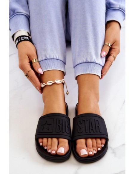 Big Star Women's Flip Flops Black DD274A271