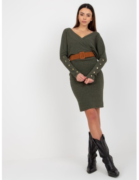 Sukienka-TW-SK-BE-BQ183.19-khaki