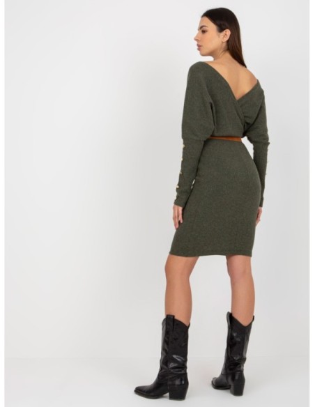 Sukienka-TW-SK-BE-BQ183.19-khaki