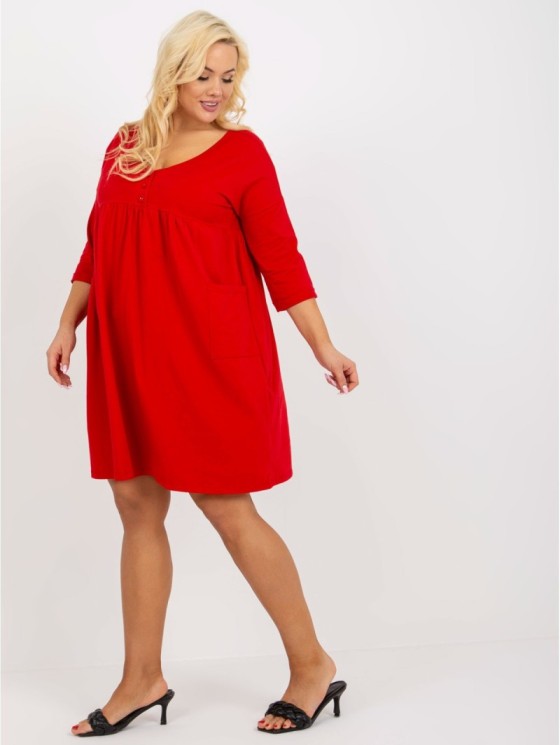 Sukienka-RV-SK-8529.37P-czerwony 2
