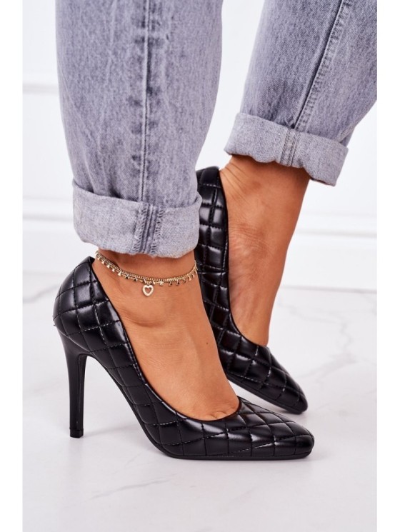 Elegantiški dygsniuoti aukštakulniai Black Rosanna 2