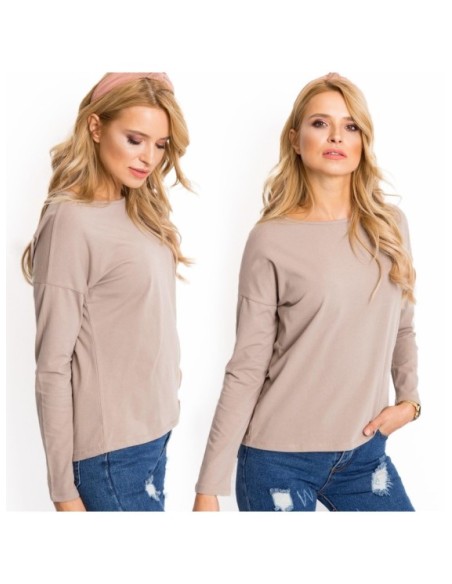 Bluzka-RV-BZ-5121.23P-ciemny bezowy
