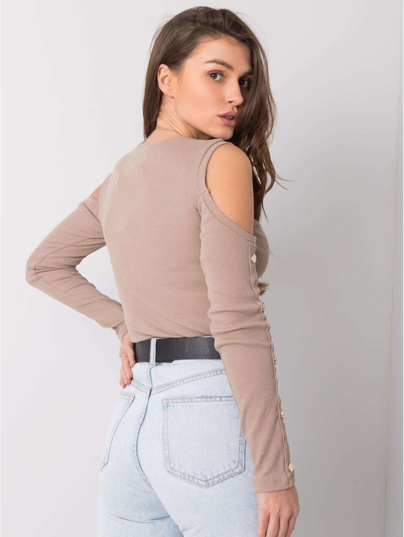 Bluzka-RV-BZ-5099-1.07-ciemny bezowy
