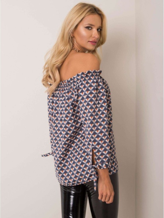 Bluzka-D52211W10987B-granatowy 2