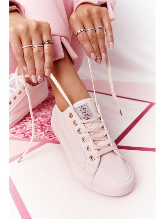 Women's Leather Sneakers CROSS JEANS HH2R4004C Pink 2
