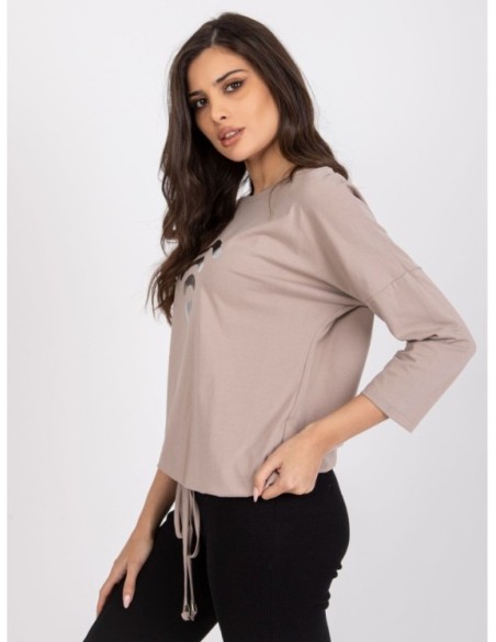 Bluzka-RV-BZ-7547.12P-ciemny bezowy