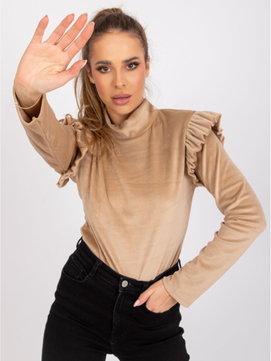 Bluzka-DHJ-BZ-6533B.85-camelowy 2