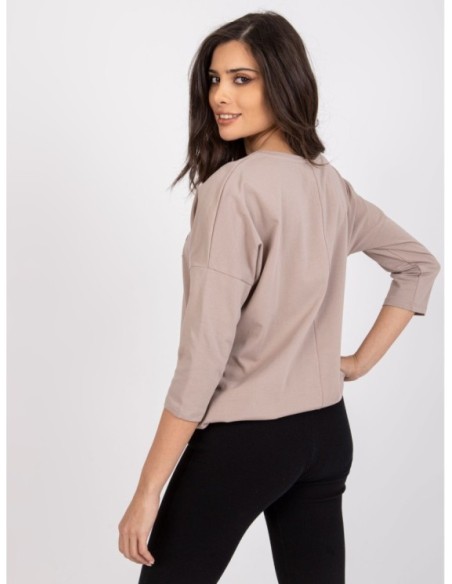 Bluzka-RV-BZ-0229.13P-ciemny bezowy