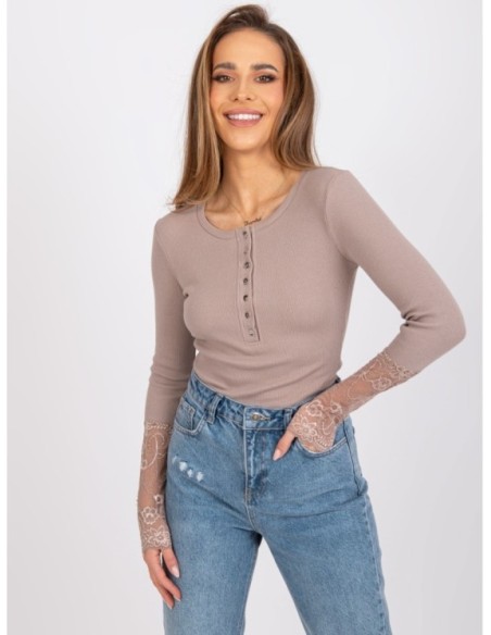 Bluzka-RV-BZ-7532.29-ciemny bezowy