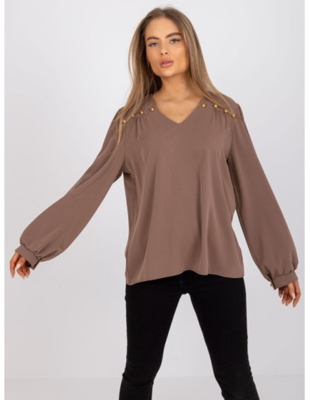 Bluzka-LK-BZ-508827.62P-ciemny bezowy