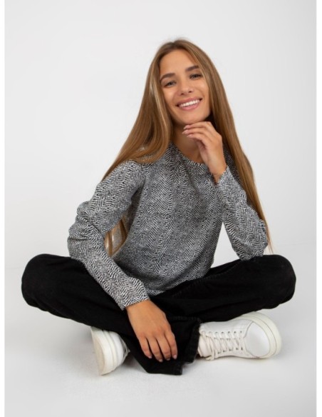 Bluzka-D73771M10971AEN-czarno-biały