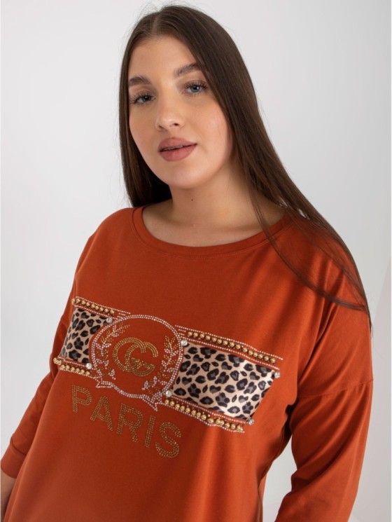 Bluzka-VI-BZ-2901.49P-ciemny pomarańczowy 2