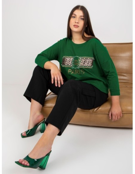 Bluzka-VI-BZ-2901.49P-ciemny zielony