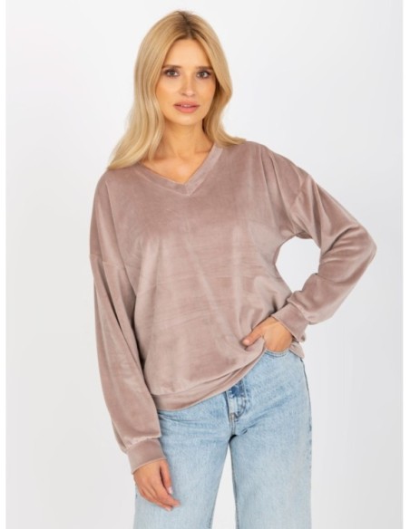 Bluzka-RP-BZ-8188.52P-ciemny bezowy