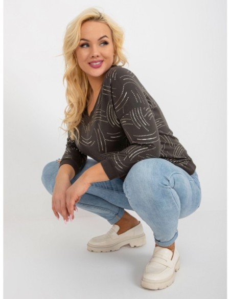 Bluzka-RV-BZ-8514.04P-ciemny khaki