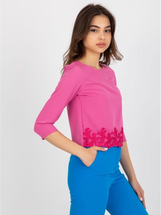 Bluzka-LK-BZ-505970.33P-ciemny różowy 2