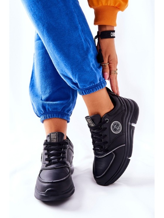 Sport Shoes On A Platform Big Star II274313 Black 2