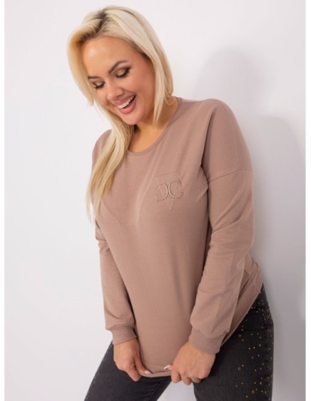 Bluzka-RV-BZ-9312.28P-ciemny bezowy