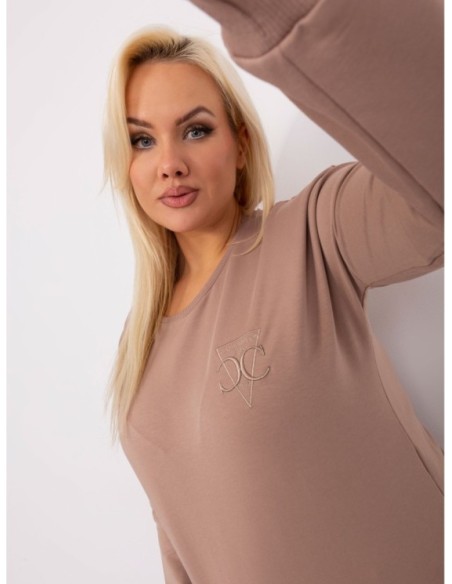 Bluzka-RV-BZ-9312.28P-ciemny bezowy
