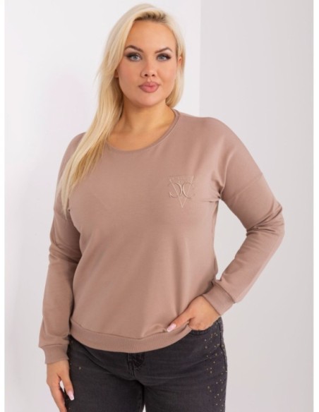 Bluzka-RV-BZ-9312.28P-ciemny bezowy