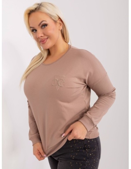 Bluzka-RV-BZ-9312.28P-ciemny bezowy