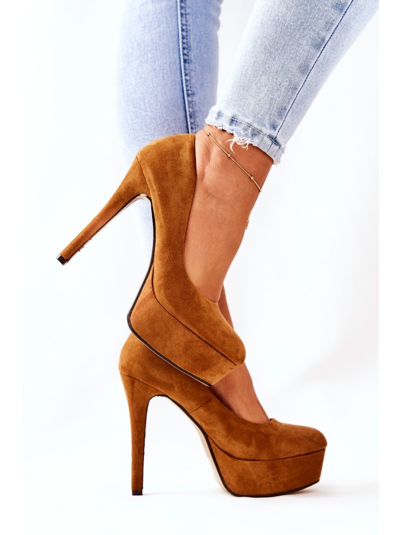 Stilettos camel fashion