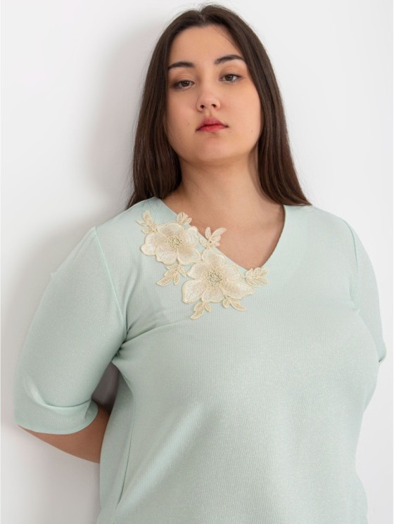 Bluzka-LK-BZ-506692.32-mietowy 2