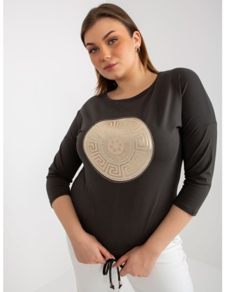 Bluzka-RV-BZ-8454.20P-ciemny khaki