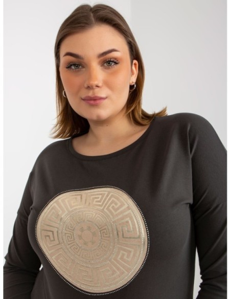 Bluzka-RV-BZ-8454.20P-ciemny khaki