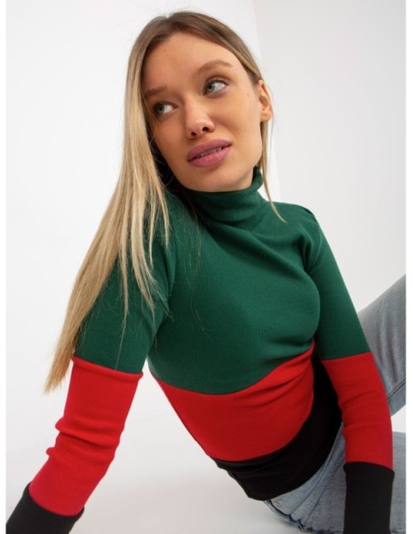 Bluzka-RV-BZ-8465-1.93P-ciemny zielony