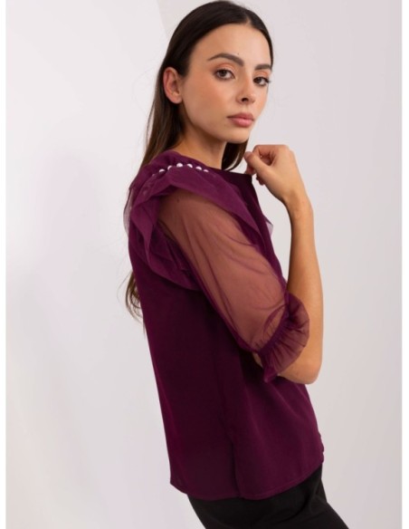 Bluzka-LK-BZ-506682.26P-ciemny fioletowy