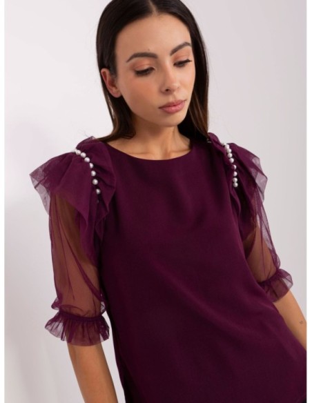 Bluzka-LK-BZ-506682.26P-ciemny fioletowy