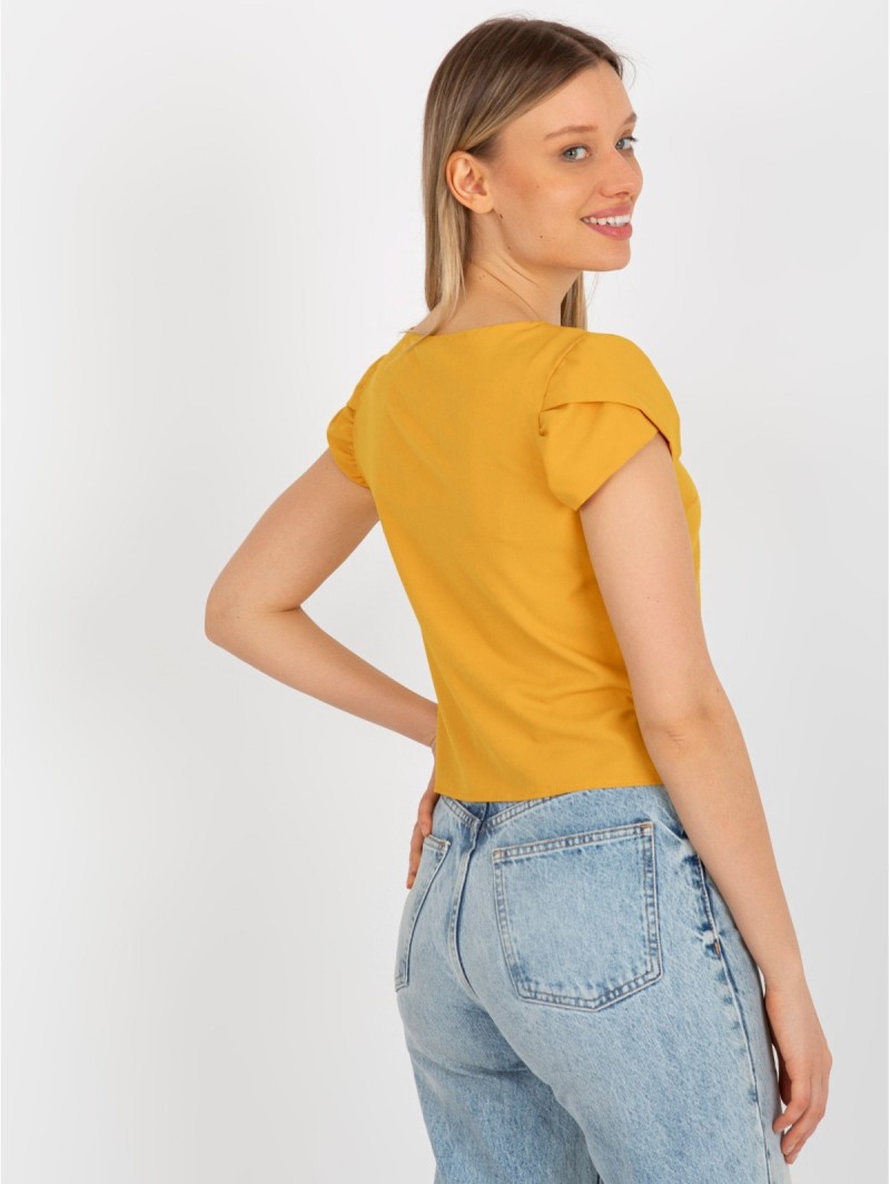 Bluzka-LK-BZ-505783-1.42P-ciemny żółty
