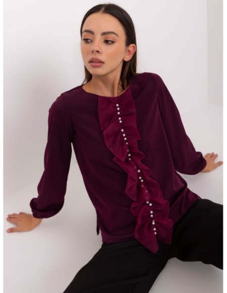 Bluzka-LK-BZ-506673.36-ciemny fioletowy