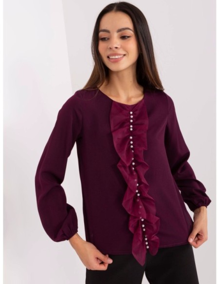 Bluzka-LK-BZ-506673.36-ciemny fioletowy