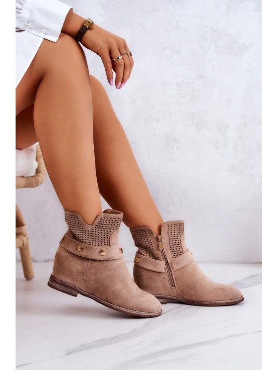Ažūriniai moteriški pavasariniai batai Beige Royale 2