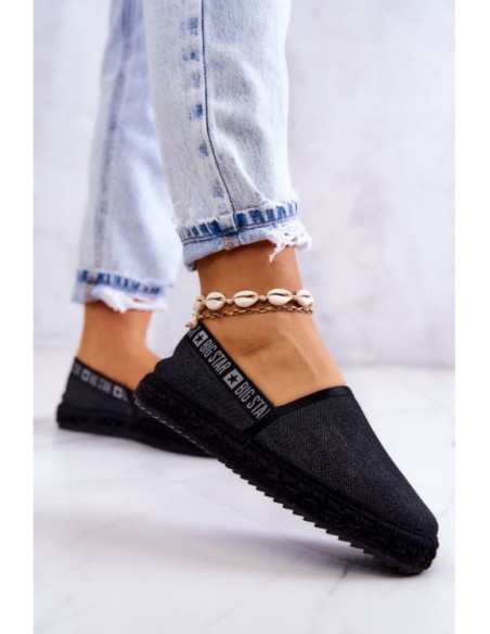 Užsegamos espadrilės Big Star JJ274878 Juodos