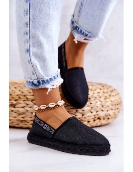 Užsegamos espadrilės Big Star JJ274878 Juodos