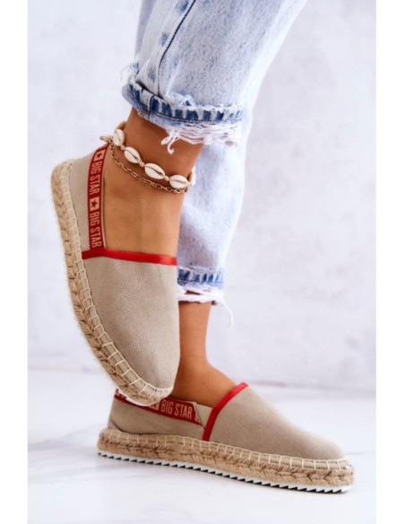 Užsegamos espadrilės Big Star JJ274879 Beige