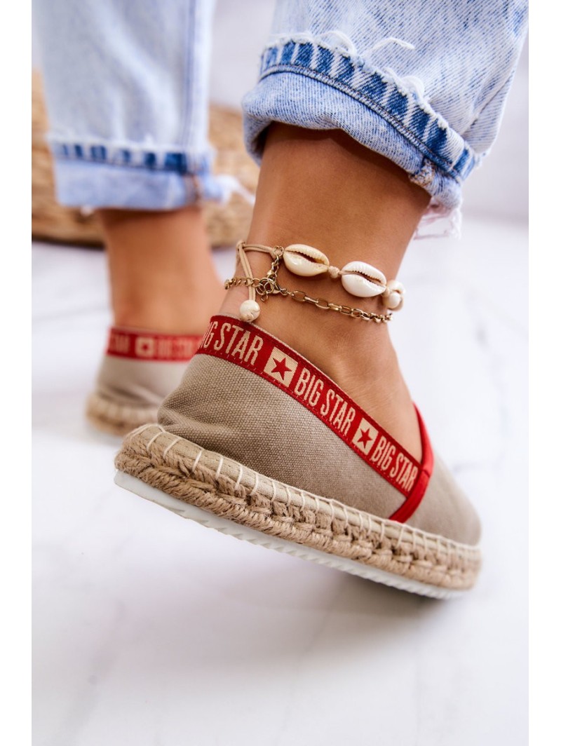 Užsegamos espadrilės Big Star JJ274879 Beige