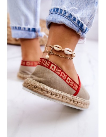 Užsegamos espadrilės Big Star JJ274879 Beige