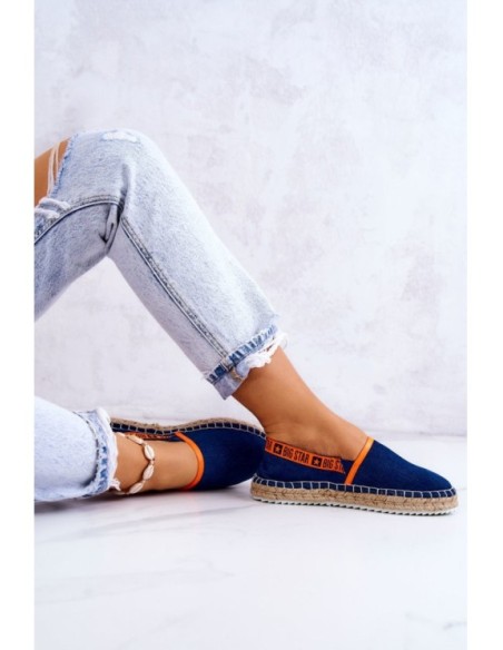 Slip-on espadrilles Big Star JJ274877 Navy blue