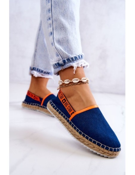 Slip-on espadrilles Big Star JJ274877 Navy blue