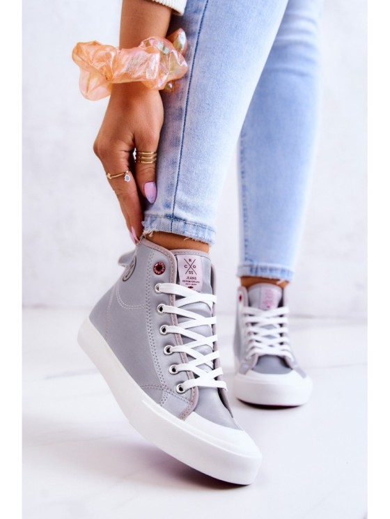Women's High Sneakers Cross Jeans JJ2R4057C Grey 2