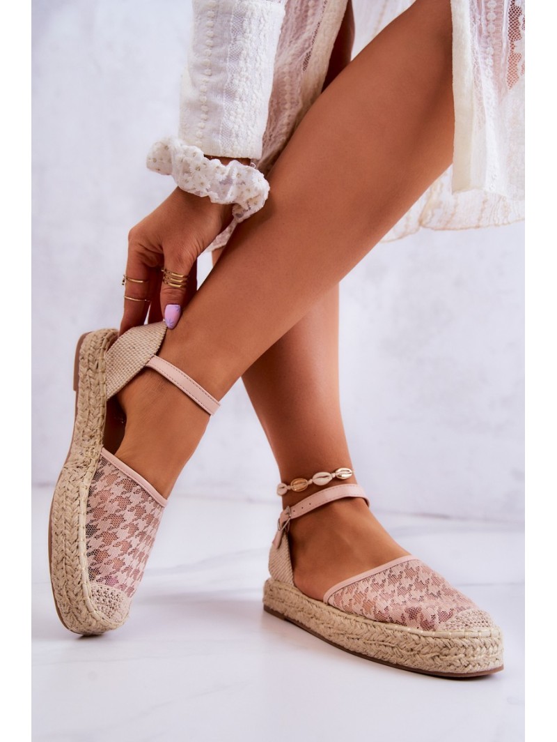 Women's Espadrilles With Buckle Nude Charlene