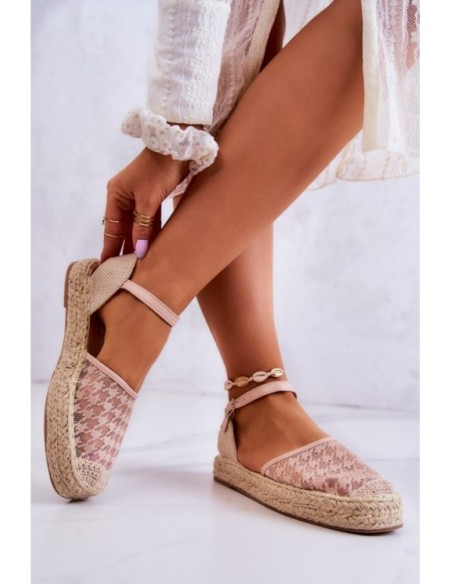 Women's Espadrilles With Buckle Nude Charlene