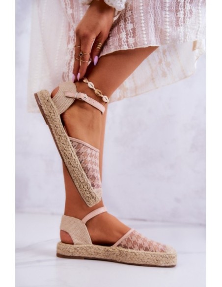 Women's Espadrilles With Buckle Nude Charlene